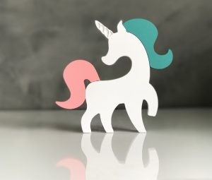 placa decorativa unicornio